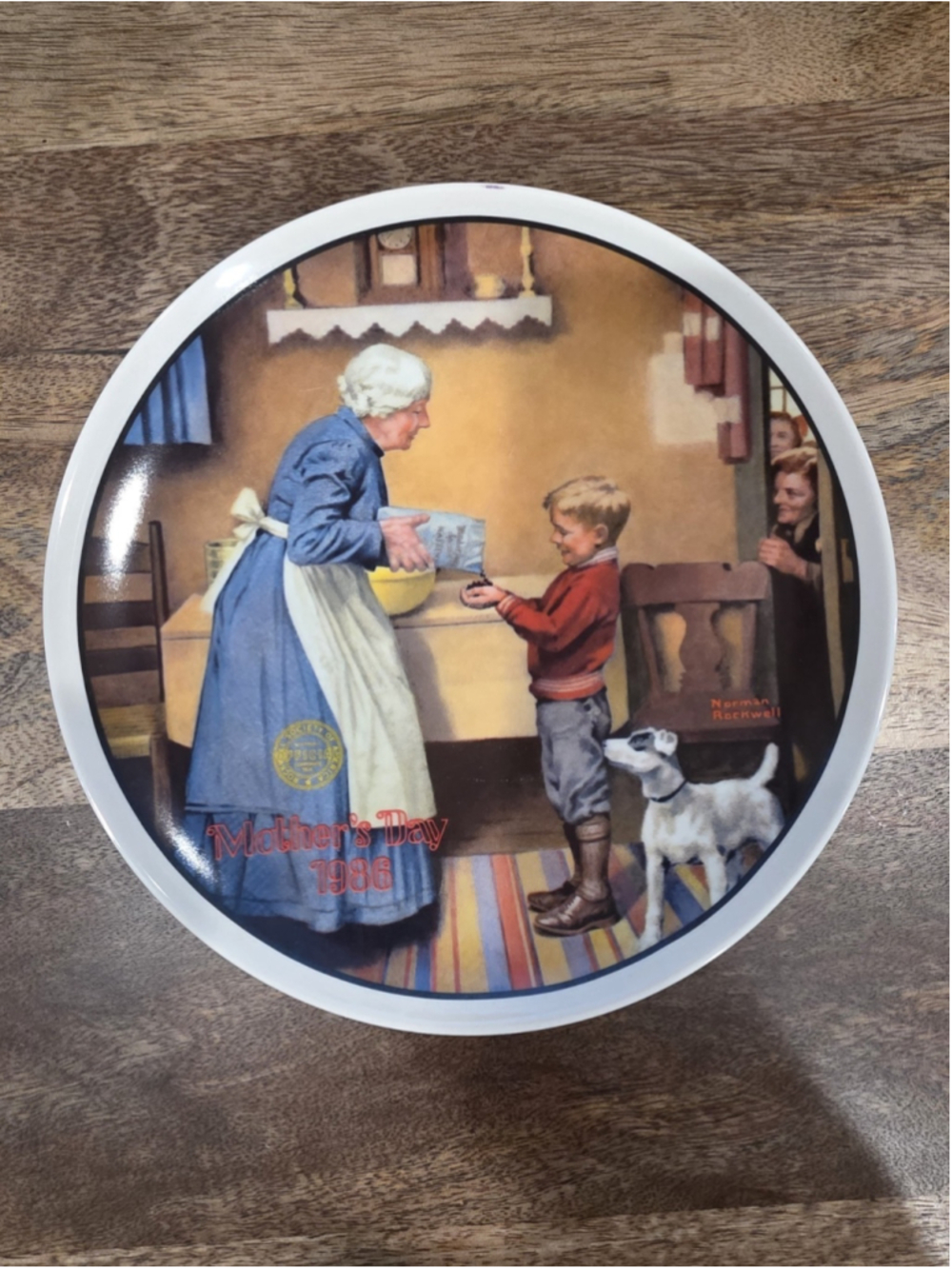 Knowles "The Pantry Raid" 1985 Norman Rockwell Mother's Day Plate 8.5" #19914 A